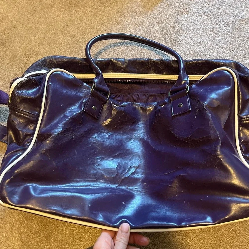 Converse vintage duffel messenger bag old school piping Y2K gym